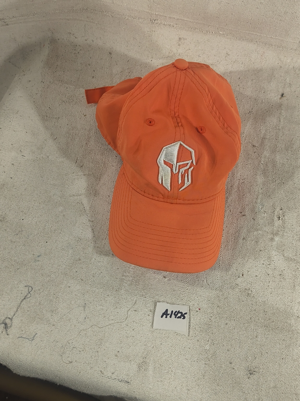The Game Orange Tennis Cap with White Spartan Logo